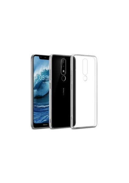 Nokia 5.1 Plus Kılıf Şeffaf Silikon Lüx fırsatları