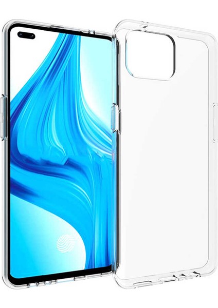 Oppo A73 Kılıf Şeffaf Silikon Lüx