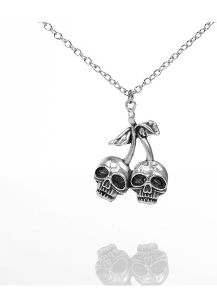 Gothic Couple Kuru Kafa Necklace Kolye