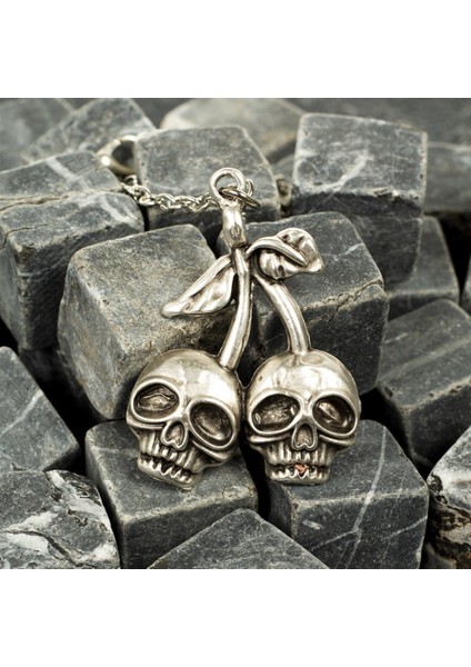 Gothic Couple Kuru Kafa Necklace Kolye