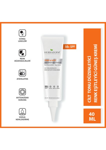 Tone & Spot Tam Spektrum Koruma Koyu Leke Karşıtı Ve Renk Düzenleyici Renksiz