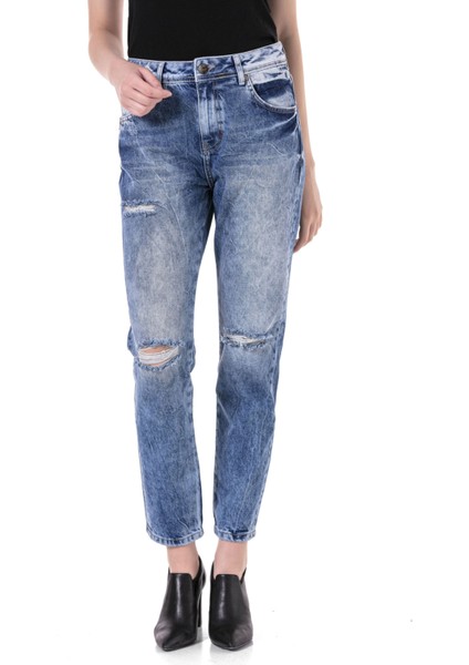 WD447 Mom Jeans Buz Mavisi fiyatları