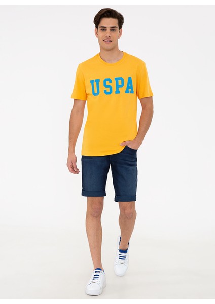 Bisiklet Yaka Regular Fit Sarı Erkek T-Shirt fırsatları