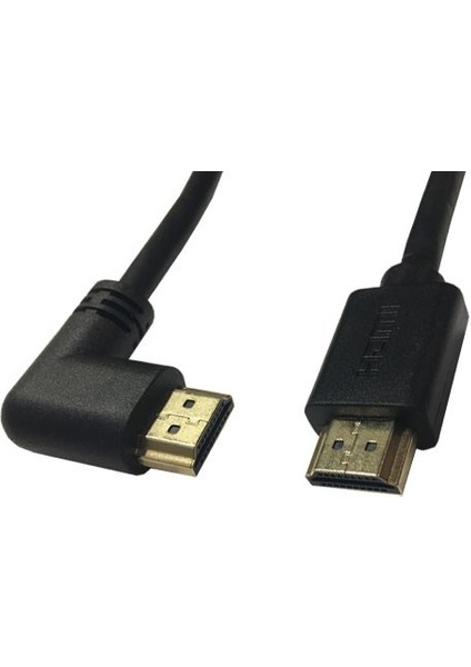 HDMI L Tipi 90 Derece 3m Erkek Erkek Kablo