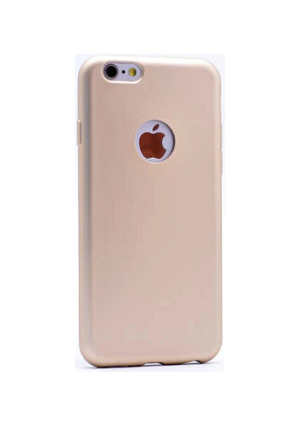 Apple iPhone 4s Kılıf Silikon Yumuşak Dokulu Premium- Gold