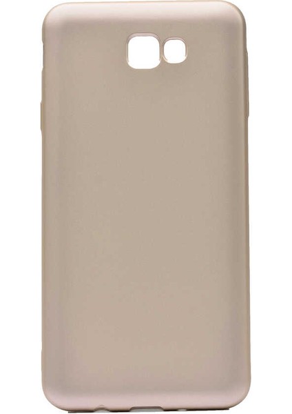 Galaxy J5 Prime Kılıf Silikon Yumuşak Dokulu Premium- Gold