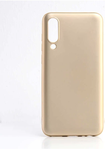 Meizu 16 Xs Kılıf Silikon Yumuşak Dokulu Premium- Gold