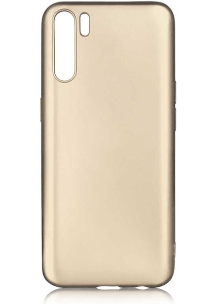 Oppo A91 Kılıf Silikon Yumuşak Dokulu Premium- Gold