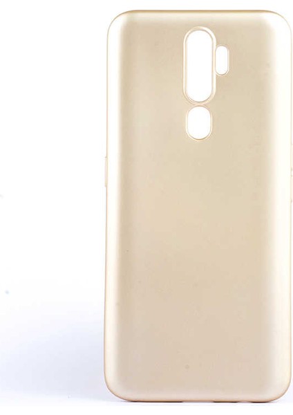 Oppo A5 2020 Kılıf Silikon Yumuşak Dokulu Premium- Gold