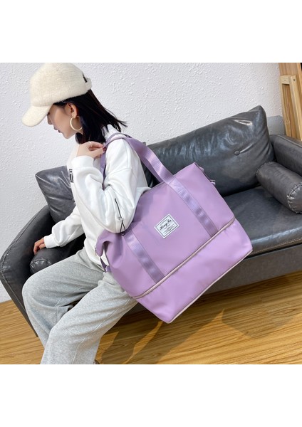 Büyük Kapasiteli Çift Katmanlı Kadın Seyahat Çantası - Kırmızı (Yurt Dışından) modelleri