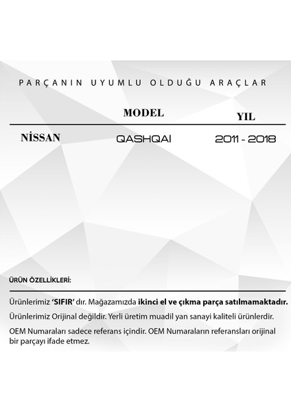 Nissan Qashqai, Xtrail Için Airbag Zemberek - 255674CL0A