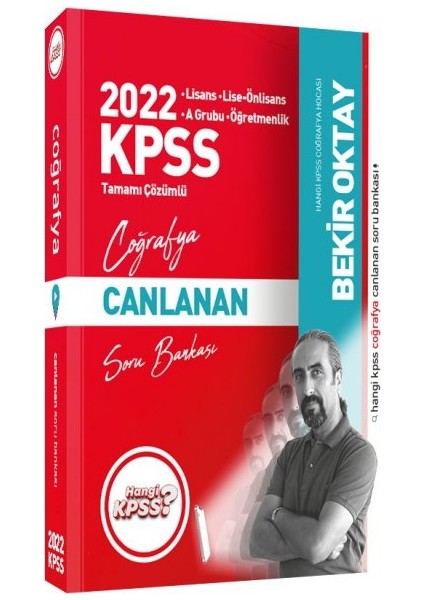 Hangi KPSS 2022 Coğrafya Ders Notları + Soru + 15 Deneme 3'lü Set