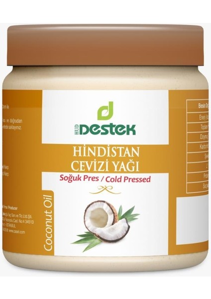 Hindistan Cevizi Yağı (Soğuk Pres) 300 gr