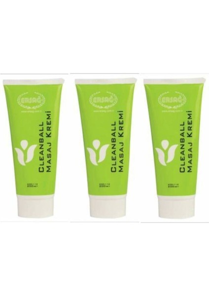 Cleanball Masaj Kremi 3×200 ml Yeni Tarihli