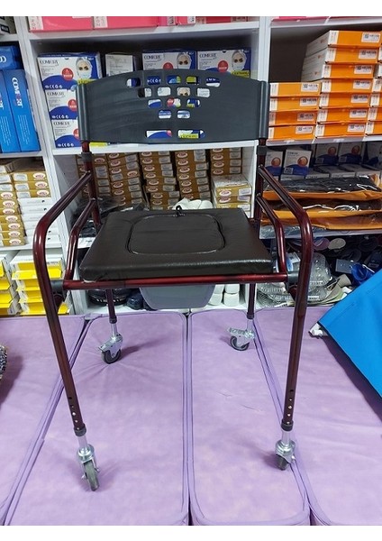 Tekerlekli Tuvaletli Hasta Sandalyesi