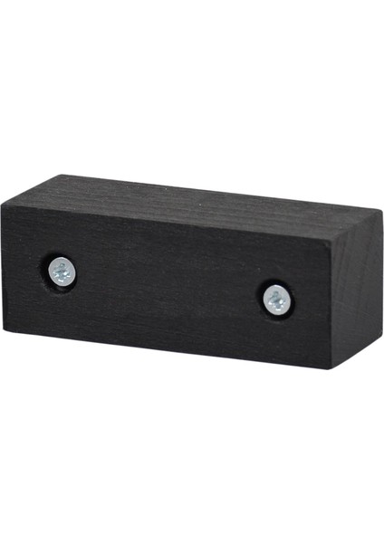 Masa Sandalye Mobilya Ünite Kanepe Koltuk Ayak Yükseltici Ağaç Takoz 4'lü Set Boy 3 cm En 8 cm Siyah