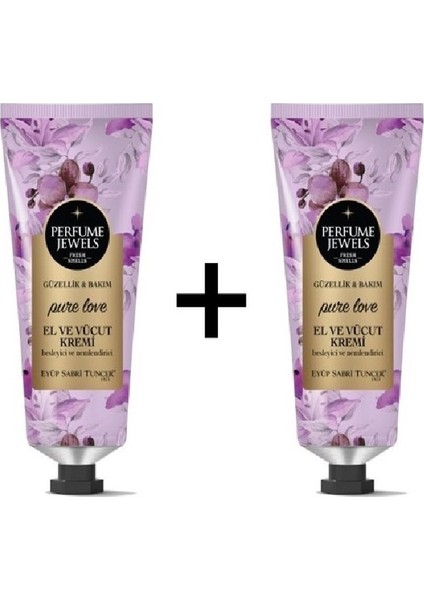 Pj El ve Vücut Kremi Pure Love 50 ml Tüp x 2 Adet