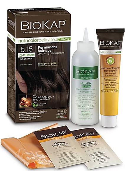 Biokap 5.15 Nutricolor Delicato Rapid Saç Boyası 135 ml