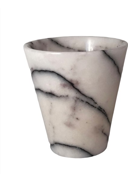 Lux & Marble Kave - Beyaz Mermer Bardak