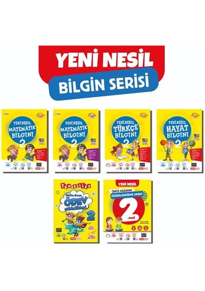 2.Sınıf Yeni Nesil Bilgin Süper Plus Set 6 Kitap