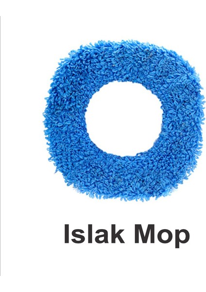 Akıllı Robot Yedek Mopları - Islak Mop 2'li + Kuru Mop 2'li