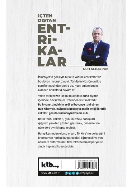 Bugünü Anlama Kılavuzu ''içten Dıştan Entrikalar-Devlet Yıkan Tefrikalar' 'nuh Albayrak-Ktb Yayınları