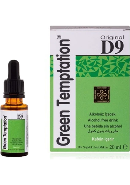 Wimjogroup 1-Kutu + Green Temptation D9 Damla 20 ml GTD1234