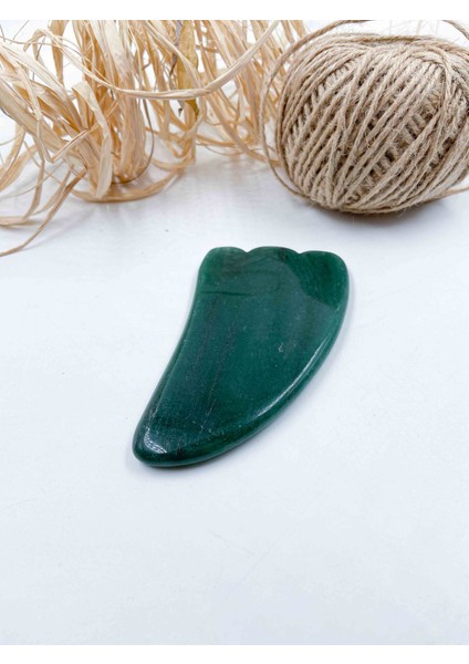 Aventurin Taşı Doğaltaş Gua Sha Yüz Masaj Aleti