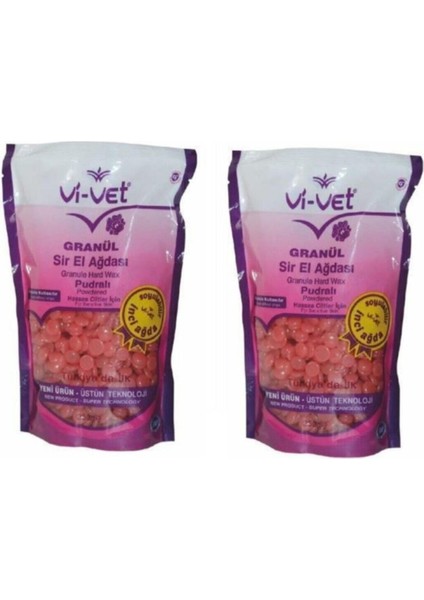 t Vivet Granül Soyulabilir Boncuk Sir Ağda Pudralı 250 gr x 2