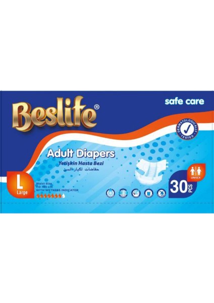 L Beden 30 Lu Paketyetişkin Hasta Bezi