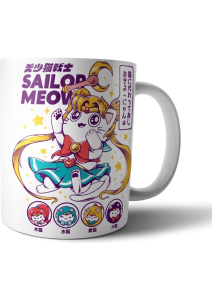 Sailor Moon Sailor Meow Kupa Bardak