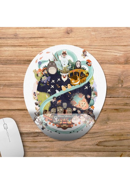 Studio Ghibli Bilek Destekli Mousepad Model - 2 Oval fiyatları