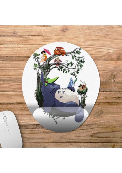 Studio Ghibli Totoro Bilek Destekli Mousepad Model - 5 Oval