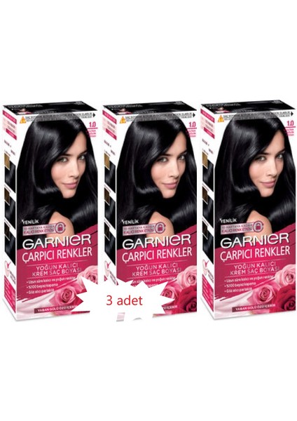 Garnıer Color Naturals Boya 1.0 Ekstra Siyah 3 Adet