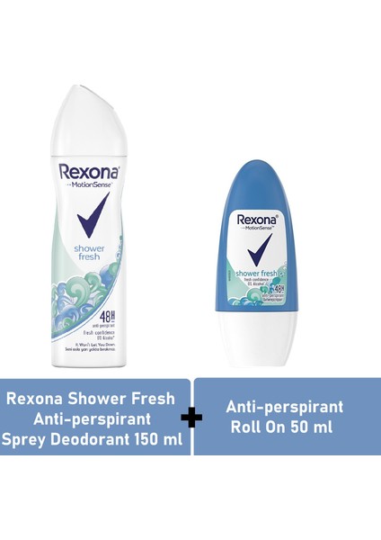 Bayan Shower Fresh Deodorant 150 ml + Roll On 50 ml
