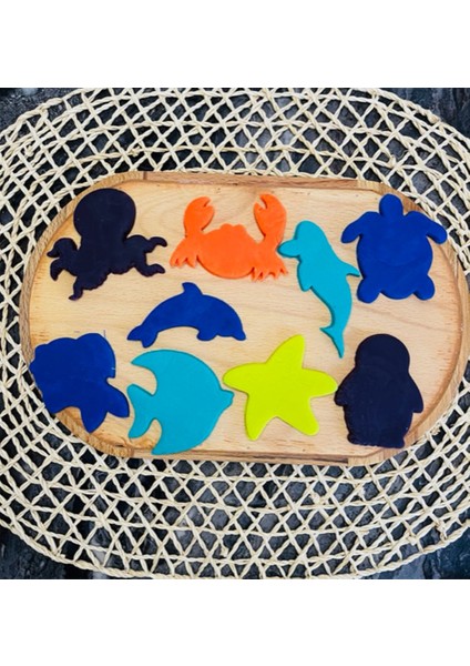 Deniz Canlıları 10'lu Set Kurabiye Kalıbı modelleri