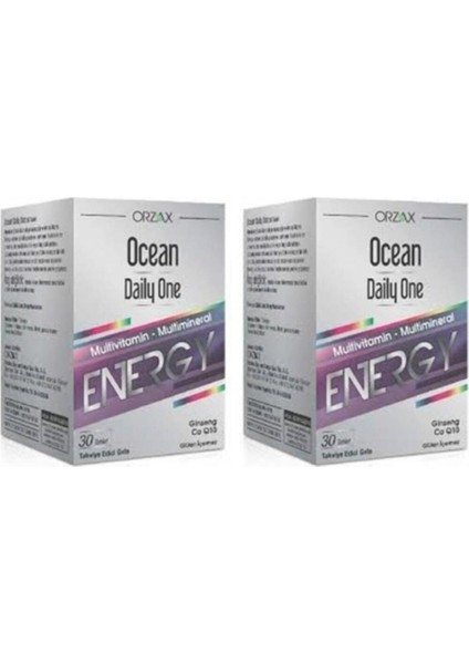 Orzax Ocean Daily One Energy 30 Tablet Kofre Paket