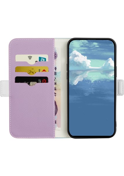 Samsung Galaxy A53 Light Mor Için Litchi Doku Kılıfı (Yurt Dışından) modelleri