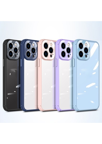 iPhone 13 Pro Için Koruyucu Kenarlı Telefon Kılıfı - Lila (Yurt Dışından)