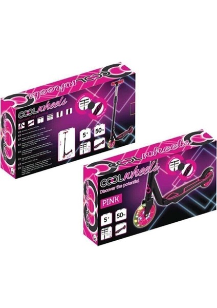 Pembe Işıklı Scooter Cool Wheels 5+