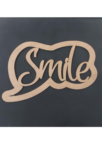 Ahşap Smile Bulut 30X21CM