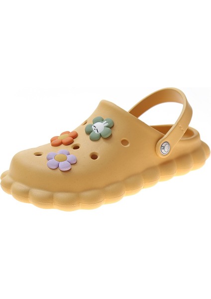Serin Yaz Mağara Sandalet ve Terlik Kadın Kaymaz Moda Net Kırmızı Kırmızı (Yurt Dışından)