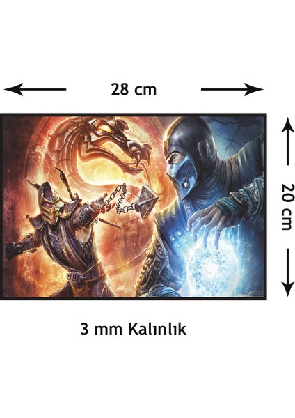 Mortal Kombat Gaming Oyuncu Mouse Pad