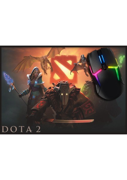 Dota 2 Gaming Oyuncu Mouse Pad