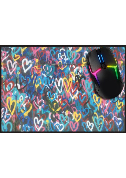 Lovely Hearts Gaming Oyuncu Mouse Pad