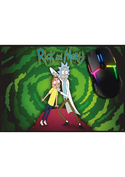 Rick And Morty Gaming Oyuncu Mouse Pad