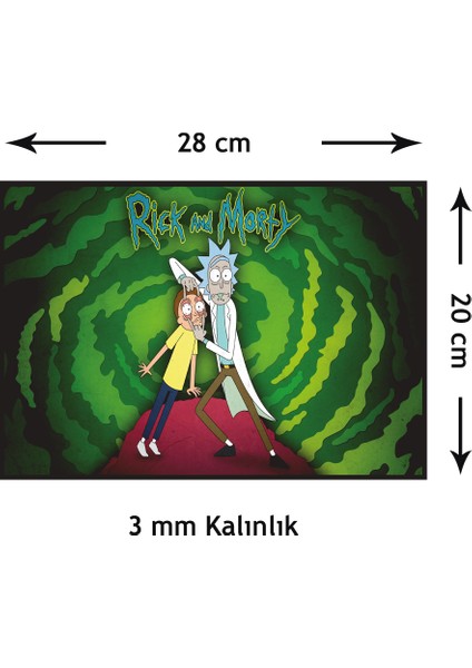 Rick And Morty Gaming Oyuncu Mouse Pad