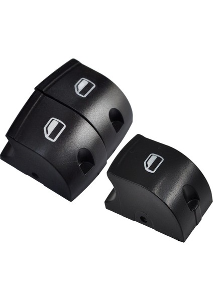 Audi A3, A6, Q7 Için Cam Düğme Kapağı- 3'lü Set