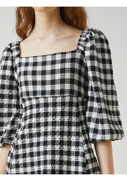 Kare Yaka Mini Elbise indirimleri