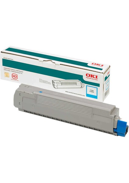 OKI C824-834-844 5bin Sayfa Cyan Mavi Toner 47095707